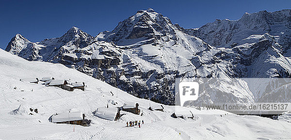 Schweiz  Blick auf Eiger  Mönch und Jungfrau