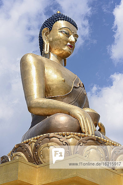 Bhutan  Thimphu  Buddha-Statue am Buddha-Punkt  Nahaufnahme