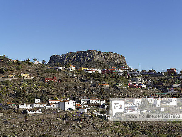 Spain Chipude Village And Fortaleza Mesa In La Gomera