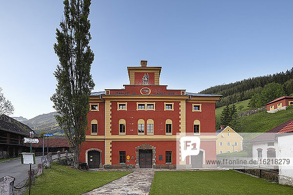 Austria  Styria  Eisenerz  View of Furnace museum