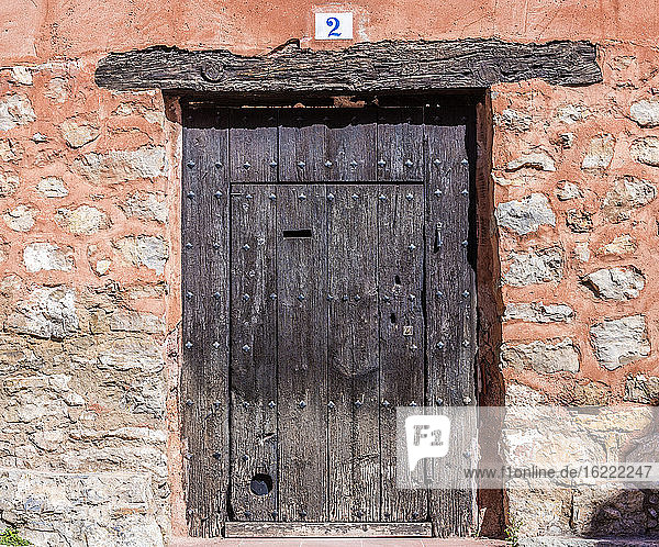 Spanien  Autonome Gemeinschaft Aragonien  Provinz Teruel  Ortschaft Albarracin (Schönstes Dorf Spaniens)  Tür