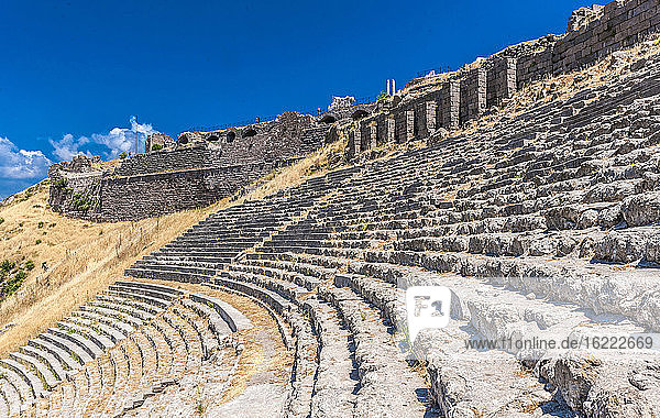 Turkey  Archeological site of the former city of Minor Asia  Pergamon (Bergama) (3rd century BC and 2nd century AC) (UNESCO World Heritage) Theatre