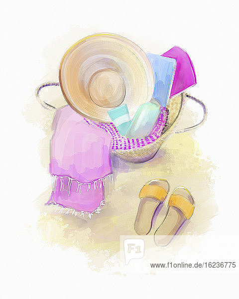 Weibliche Strand-Accessoires