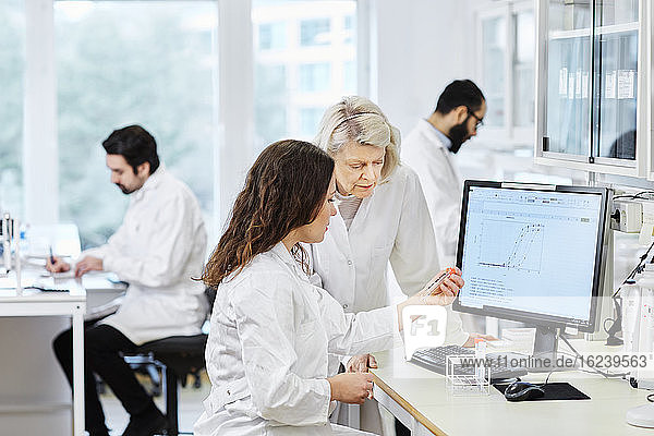 Women working in laboratory
