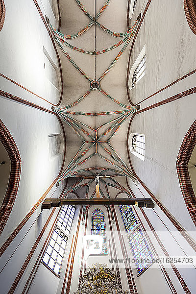 Inneres der Fronleichnamskirche; Breslau Schlesien Polen