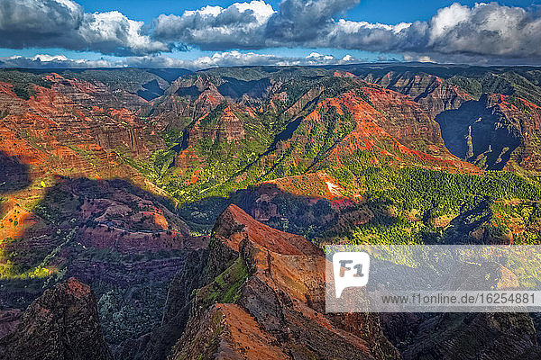 Blick vom Waimea Canyon Lookout Waimea Canyon State Park; Kauai Hawaii Vereinigte Staaten von Amerika