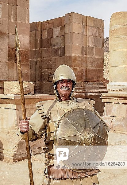 Nebatäischer Soldat, Petra, Gouvernorat Ma'an, Jordanien, Asien