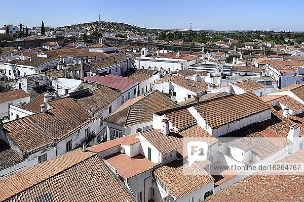 View over roofs  Serpa  Alentejo  Portugal  Europe