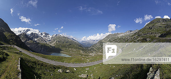 Switzerland  Uri Alps  Susten Pass and Lake Steinsee