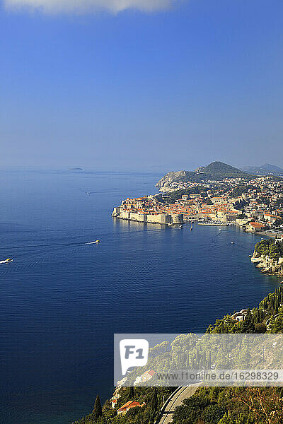 Kroatien  Dubrovnik  Blick auf die Altstadt
