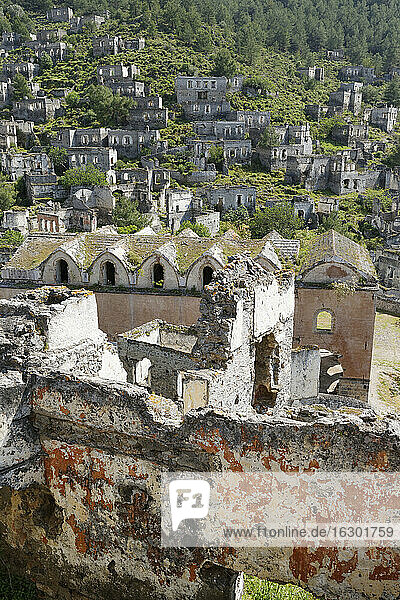 Turkey  Mugla  Fethiye  Ghost town of Kayakoy