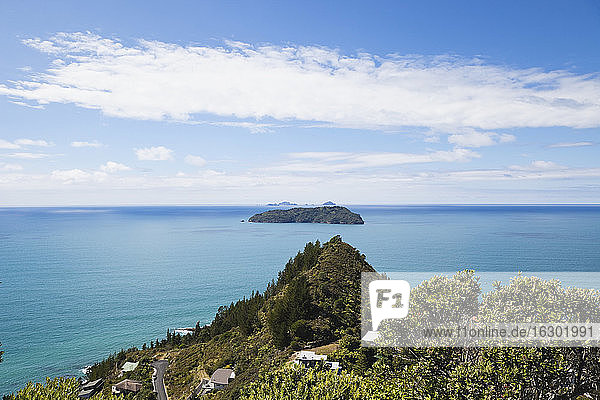 Neuseeland  Coromandel Halbinsel  Tairua  Blick auf den Pazifischen Ozean vom Mount Paku