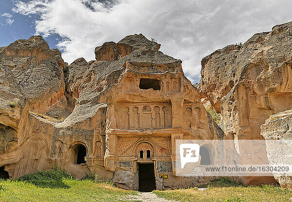 Turkey  Cappadocia  Guelsehir  monastery complex Aciksaray