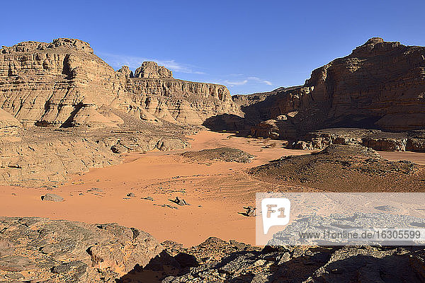 Algerien  Sahara  Nationalpark Tassili N'Ajjer  Schlucht von Tiseteka