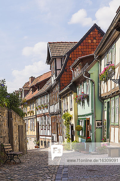 Deutschland  Sachsen-Anhalt  Quedlinburg  Fachwerkhäuser