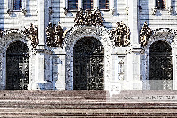 Russland  Moskau  Detail der Christ-Erlöser-Kathedrale