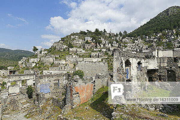 Turkey  Mugla  Fethiye  Ghost town of Kayakoy