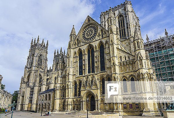 York Minster  eine der größten mittelalterlichen Kathedralen in Europa  York  North Yorkshire  England  Vereinigtes Königreich  Europa