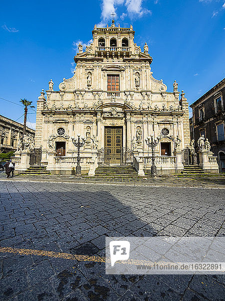 Italy  Sicily  Acireale  Basilica di San Sebastiano