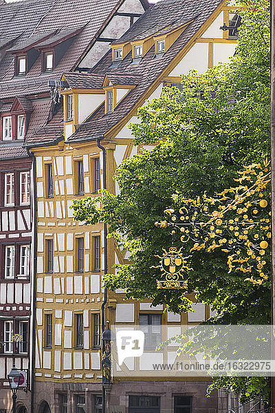 Deutschland  Bayern  Nürnberg  Altstadt  Sebald  Fachwerkhaus