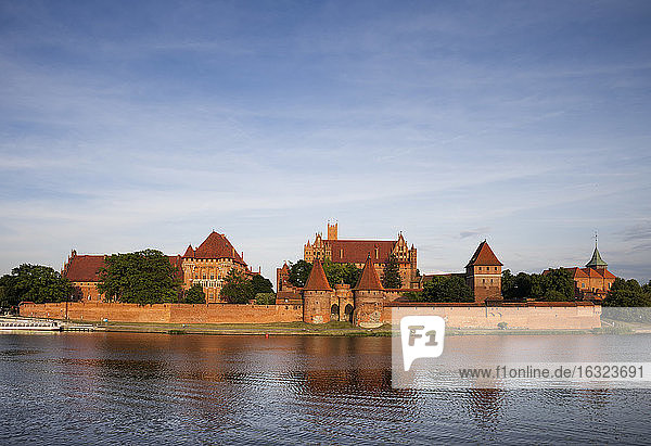 Poland Malbork Castle at River Nogat