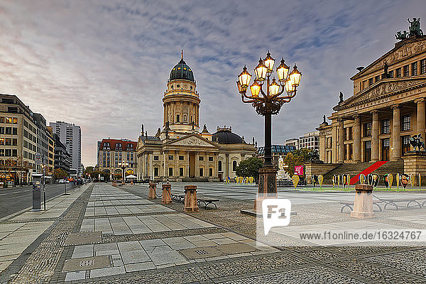 Germany  Berlin  view to Konzerthaus and German Cathedral at Gendarmenmarkt
