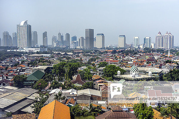 Indonesia  Jakarta  Cityview and deprived area