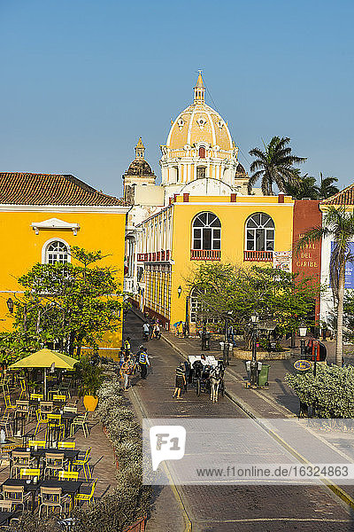 Spanien  Cartagena  Altstadt  Koloniale Architektur auf der Plaza Santa Teresa