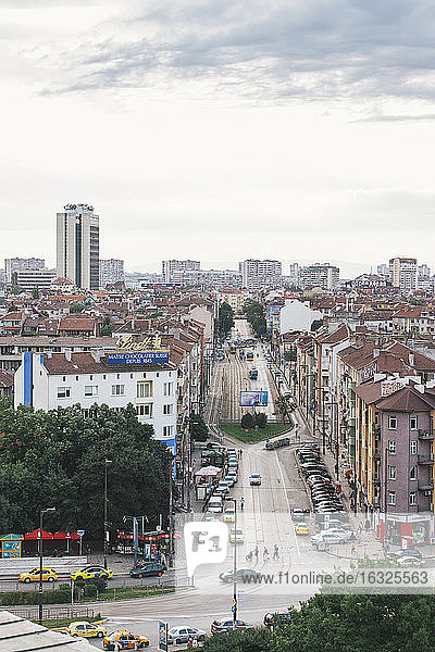 Bulgarien  Sofia  Stadtansicht  Blick auf den Boulevard Gen. Skobelev
