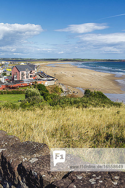 Tramore  County Waterford  Republic of Ireland. Eire. Tramore strand  or beach.