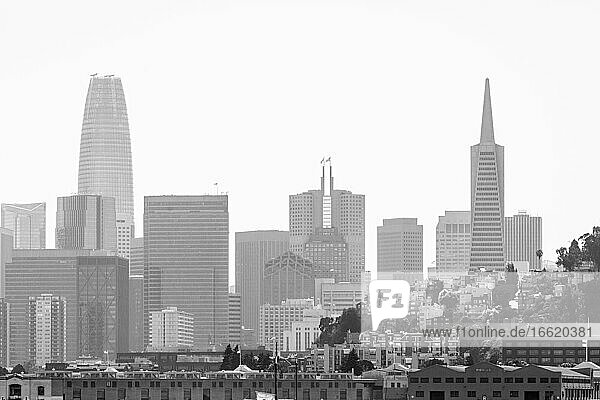Finanzviertel von San Francisco  Kalifornien  USA