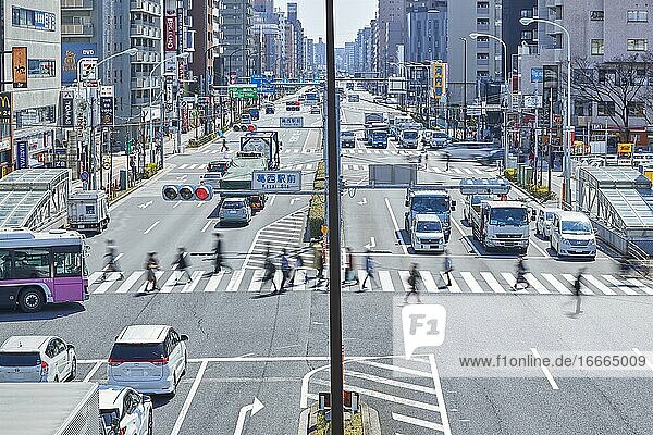 Straßen in Tokio  Japan