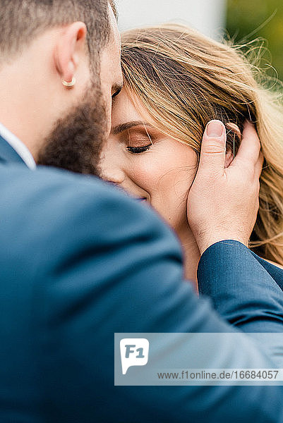 Portrait of a freshly married husband and wife