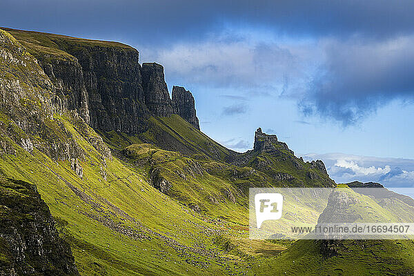 Felsnadeln  Quiraing  Isle of Skye  Schottland  UK
