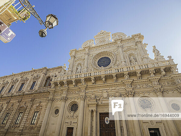 Kirche des Heiligen Kreuzes  Lecce  Apulien  Italien  Europa