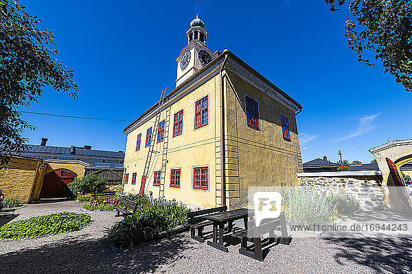 Altes Rathaus in der Altstadt von Rauma  UNESCO-Weltkulturerbe  Finnland  Europa