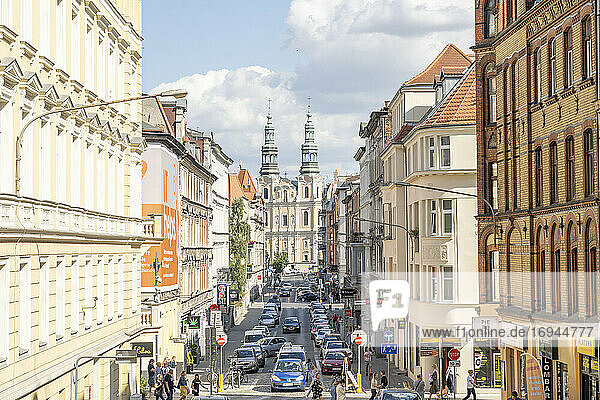 Straßenszene  Poznan  Polen  Europa