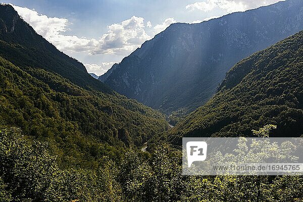 Schlucht des Tara-Flusses  Durmitor-Nationalpark  Montenegro  UNESCO-Weltkulturerbe