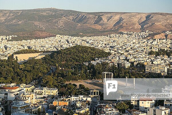 Tempel des Olympischen Zeus  Athen  Region Attika  Griechenland