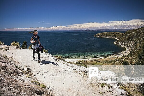 Wandern am Titicacasee auf der Isla del Sol (Sonneninsel)  Bolivien