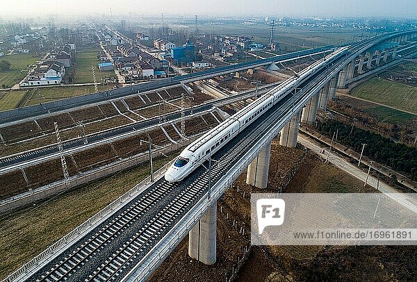 Jiangsu Huaian fahren in Hochgeschwindigkeitszügen in China
