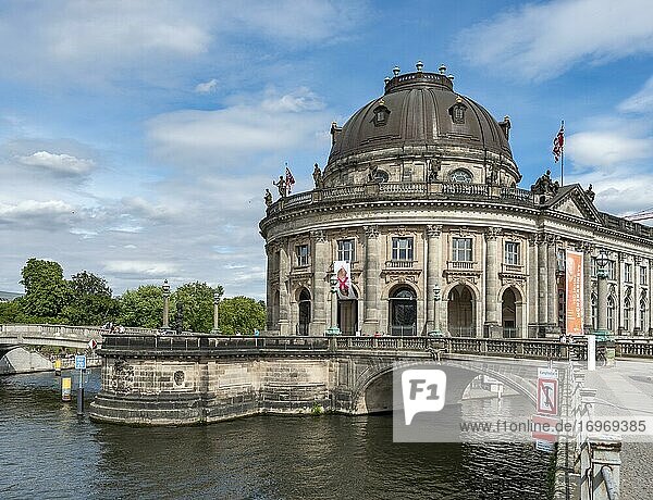 Bode Museum with Spree  Museum Island  Mitte  Berlin  Germany  Europe