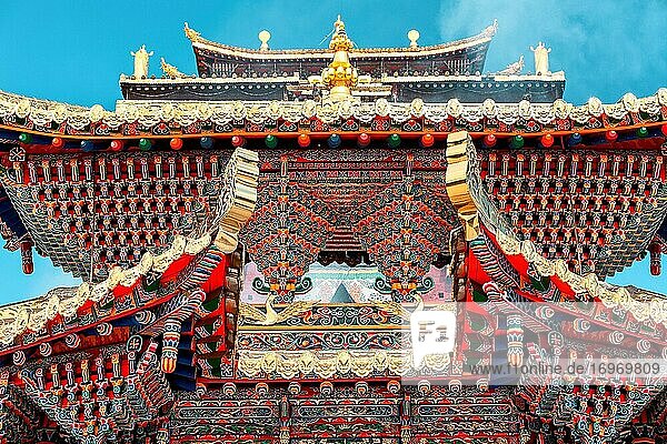 Gannan buddhistischer Tempel in der Provinz Gansu