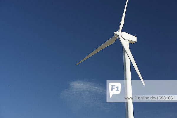 Windkraftwerk zur Stromerzeugung in Spanien.
