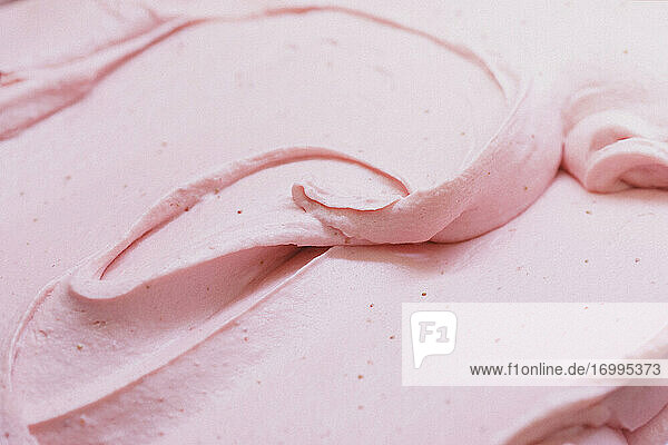 Close up cremig rosa Eiscreme