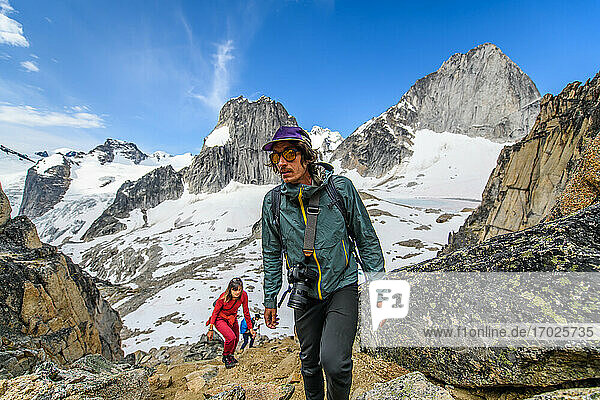 Kletterer im Bugaboo Property Freigegeben (PR)ovincial Park  British Columbia  Kanada
