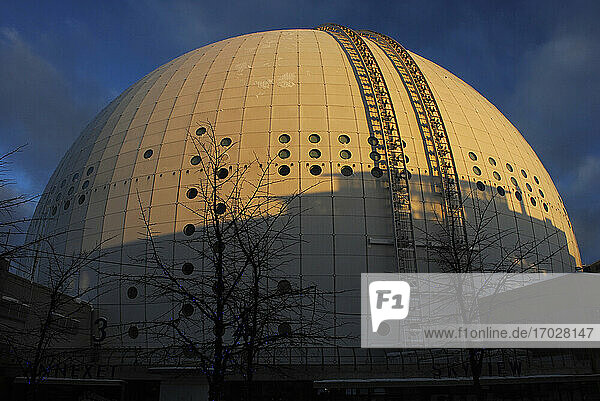 Ericsson Globe. Überdachtes Stadion  gebaut zwischen 1986 und 1989 von Svante Berg und Lars Vretblad. Schweden  Stockholm.