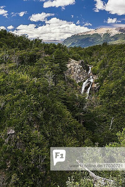 Vullignanco-Wasserfall (Cascada Vullignanco)  Bariloche (alias San Carlos de Bariloche)  Provinz Rio Negro  Patagonien  Argentinien