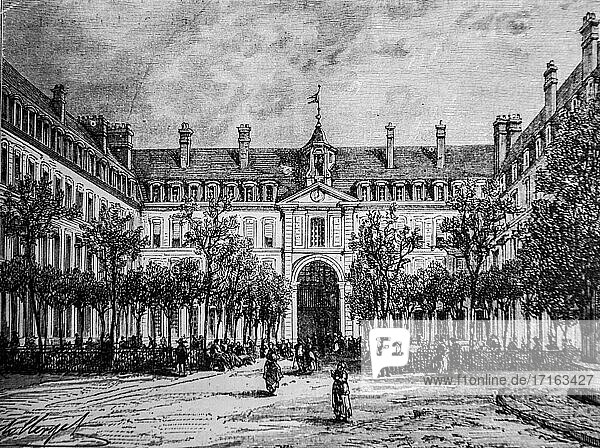 Altes hotel der schwarzen musketiere  1672-1792  geschichte frankreichs von henri martin  herausgeber furne 1850.