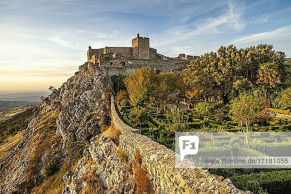 Mittelalterliche Burg in Marvao  Alentejo  Portugal  Europa